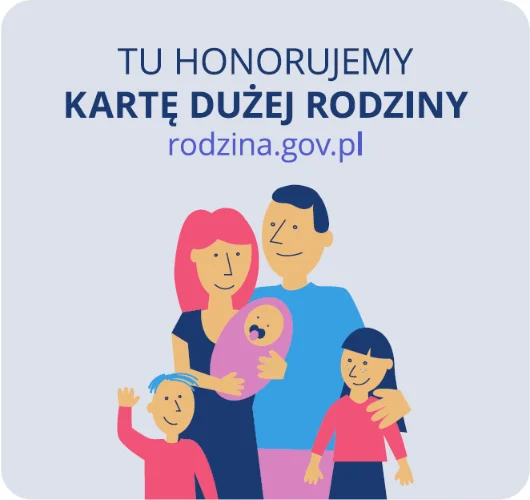 KDR Tu Honorujemy Kartę Dużej Rodziny